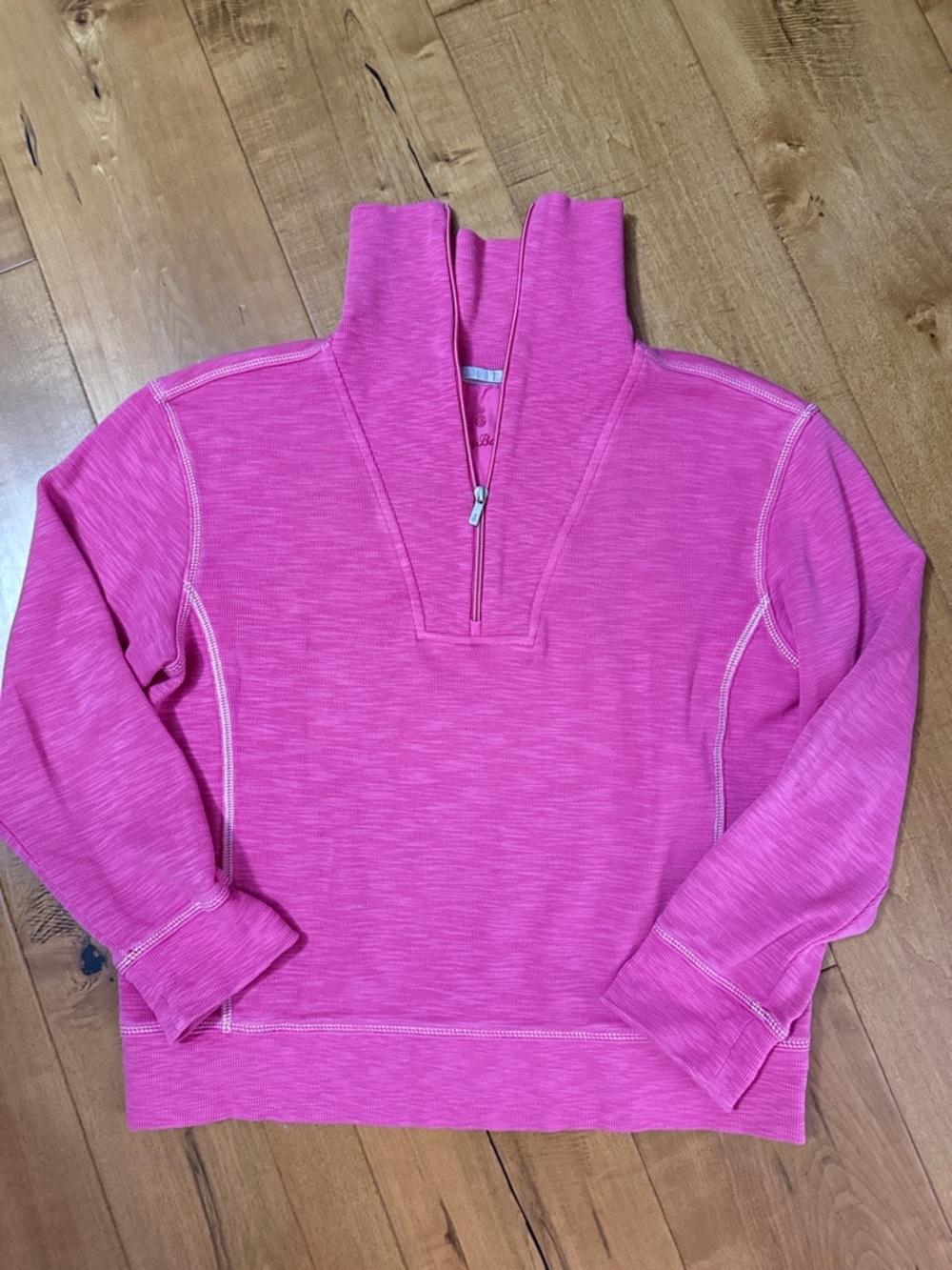Tommy Bahama Pink Half Zip- L